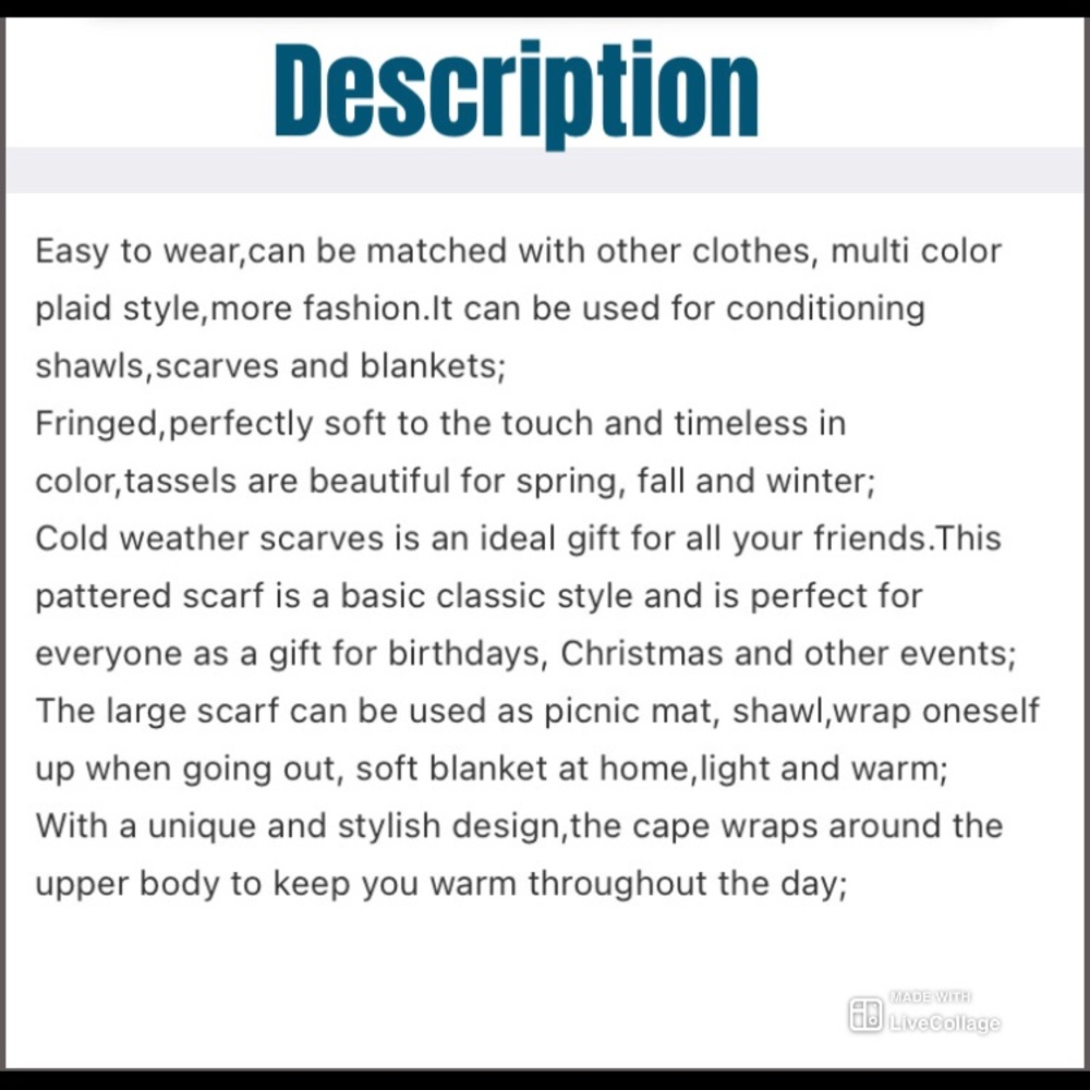 🍁HPx2🍃 Donated last 2 • Gray Mustard Plaid Fall Blanket Scarf!!🍃🍁 - Picture 3 of 3